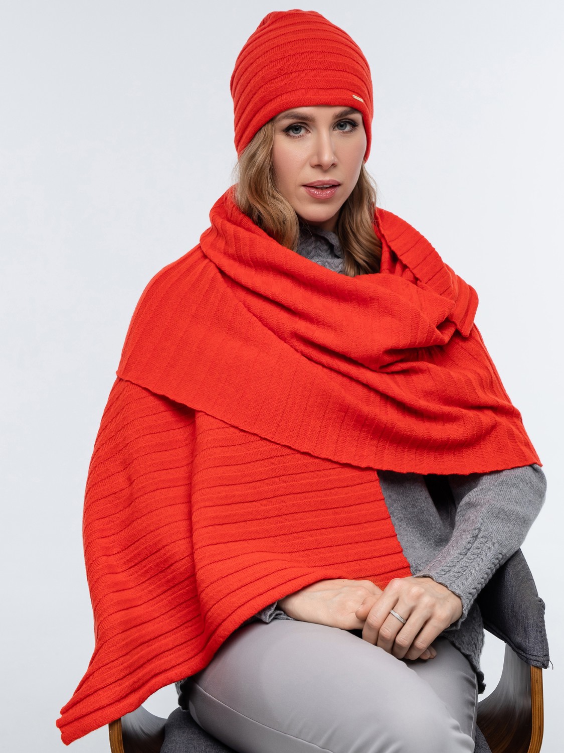 Шарф из кашемира и шерсти